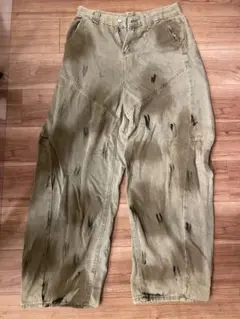 バギーデニムダメージ風y2k Peoplestyl acnestudios