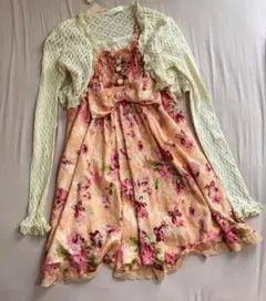LIZLISA 紙タグ付き新品未使用スイーツ柄ブラウン 半袖ワンピース 即完売 LIZLISA 紙タグ付き新品未使用スイーツ柄ブラウン 半袖ワンピース 即