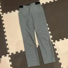 UNIQLO グレー系チェック スラックス Sサイズ