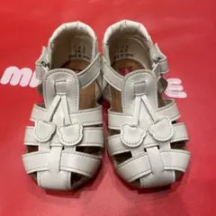 ミキハウス ベビーサンダル 14.5cm ホワイト