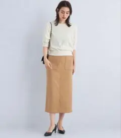 green label relaxing キチントボトムス Iライン スカート