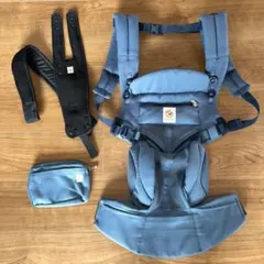 Ergobaby OMNIBreeze サファイアブルー ポーチ、ネックカバー付 - メルカリ