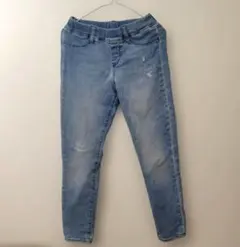 UNIQLO キッズ ダメージ風デニムパンツ 130