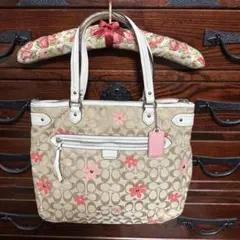 COACH ボストンバッグ 2way 花柄 シグネチャー 77377 - メルカリ