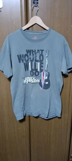 Hanes グレー Tシャツ Lサイズ 音楽テーマ