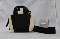 【値下げ】HUNTER ショルダーバッグ アイボリーとブラック