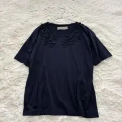 【サイズ1】ザシークレットクローゼット 花柄刺繍Tシャツ