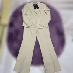 アンクライン ベージュ パンツ スーツセットアップ 7号