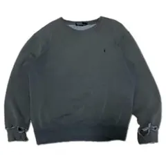 90s Ralph Lauren リアルダメージ フェードスウェット POLO