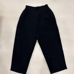 SM 2 ワイドパンツ ゴムウエスト ブラック