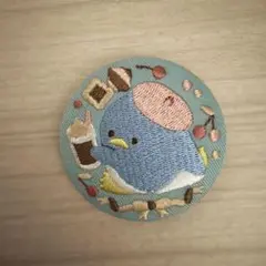 サンリオキャラクターズ刺繍缶バッジ タキシードサム