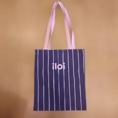 iloi トートバッグ 紺×ピンクのサムネイル