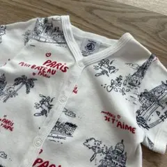 (60cm) PETIT BATEAU 長袖 ロンパース パリ