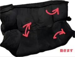 LOWYA ブラック ソファベッド 2人掛け