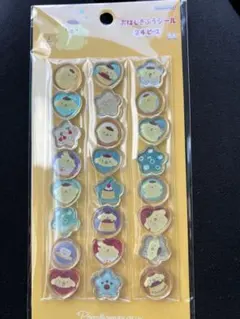 おはじきシール　サンリオ　ウォーターシール　ウォーターインシール　ポムポムプリン