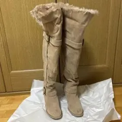 sorridere☆ベージュスエードファーブーツ