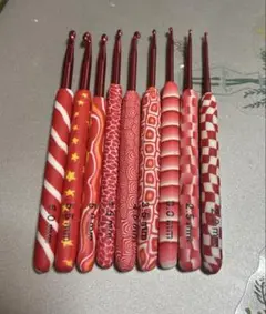 かぎ針セット　レッド