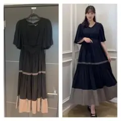 定価3万✨️新品 RADIATE バイカラーワンピース お呼ばれドレス