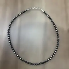 エリッカニコラスビケイ ナバホパールネックレス5mm/50cm 燻しタイプ