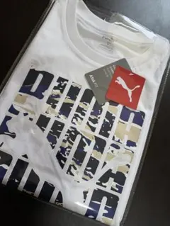 PUMA プーマ 新品 グラフィックTシャツ ホワイト コットン サイズMのサムネイル