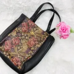 訳あり美品♡トクコプルミエヴォル ショルダーバッグ 鳥 刺繍 レナウン 