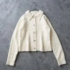 美品 ミラオーウェン ビジューボタン ニットカーディガン 24AW サイズ0