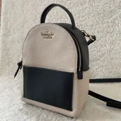 【美品】kate spade リュック 2way ショルダーバッグ オールレザー