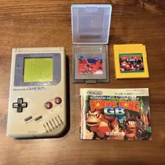 (ジャンク品)初代ゲームボーイ 本体 カセット2個　セット
