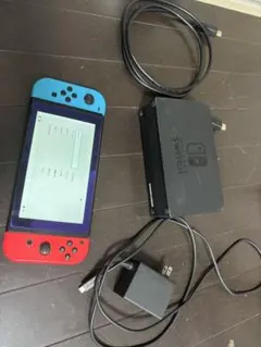 NintendoSwitch1本体 スマブラ仕様・SDカード付き ※説明欄必読 - メルカリ