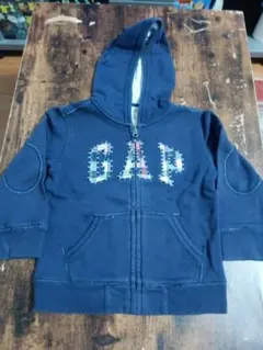 GAP フード付きネイビーパーカー 100