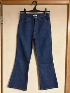 UNIQLO U ブーツカットデニム ダークブルー