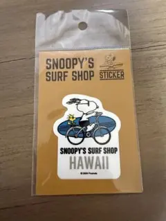 スヌーピー サーフショップ ステッカー HAWAII SURF SHOP