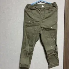petit main ペイント柄 ロングパンツ カーキ 100cmのサムネイル