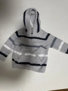ジェラピケ　XXS 90-100㎝　もこもこストライプパーカー