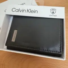 【新品】Calvin Klein 3つ折り財布 カードケース ブラック 黒