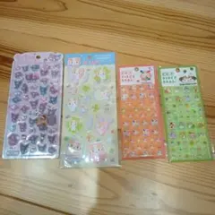 【正規品】うるちゅるポップシールまとめ売り4点セット　マイメロ　クロミ　ウサハナ