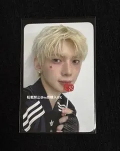 ateez 猫耳　ネコ　makestar トレカ　outlaw ヨサン ATEEZ□ヨサン□make star□OUTLAW □猫 ネコ トレカ - メルカリ