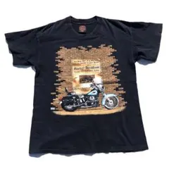 【90s】USA製 Harley-Davidson バイク Tシャツ ブラック