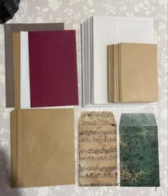 【封筒】大量　アソートセット　ハンドメイド　紙もの　まとめ売り　無印良品