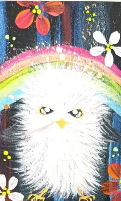 専用ページご購入できません❀シマエナガカードサイズお守り絵画❀