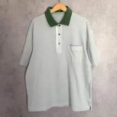 美品 ARAMIS ポロシャツ ボーダー グリーン系 Lサイズのサムネイル