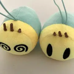 ニャッキ　重なるぬいぐるみ 2つセット　ぐるぐる目