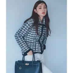 【美品】any SiS ニット ツィードカーディガン