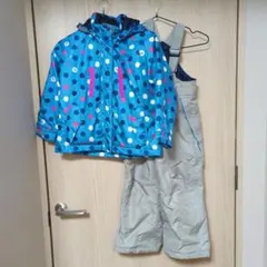 子ども用 水玉模様 防水ウェア セット