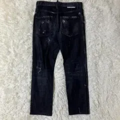 DSQUARED2 スケーター Skater ペンキダメージ加工 ブラックデニムのサムネイル