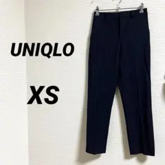 【UNIQLO ユニクロ】 アンクルパンツ チェック ネイビー XS