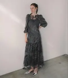 et.UNiVER Detachable sleeve dress