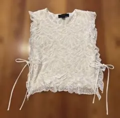 ZARA レース　ベスト　ジレ