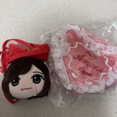 月足天音 がま口ポーチ ハート ポーチ FRUITSZIPPER