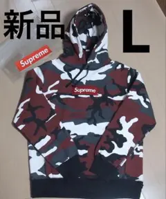 新品 タグ付き Supreme Box Logo レッドカモ パーカー Red
